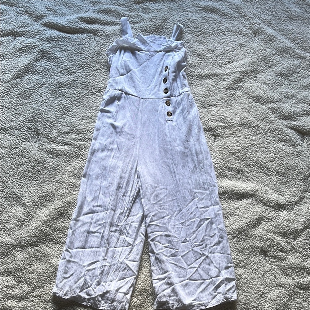Summery White Jumpsuit